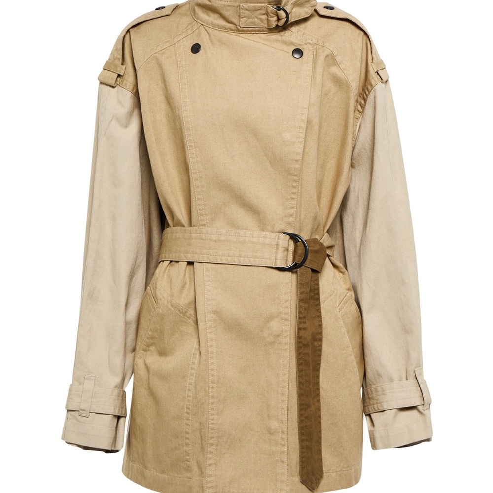 Isabel Marant Étoile Veste Kelly Cotton and Linen Beige Jacket size 42.